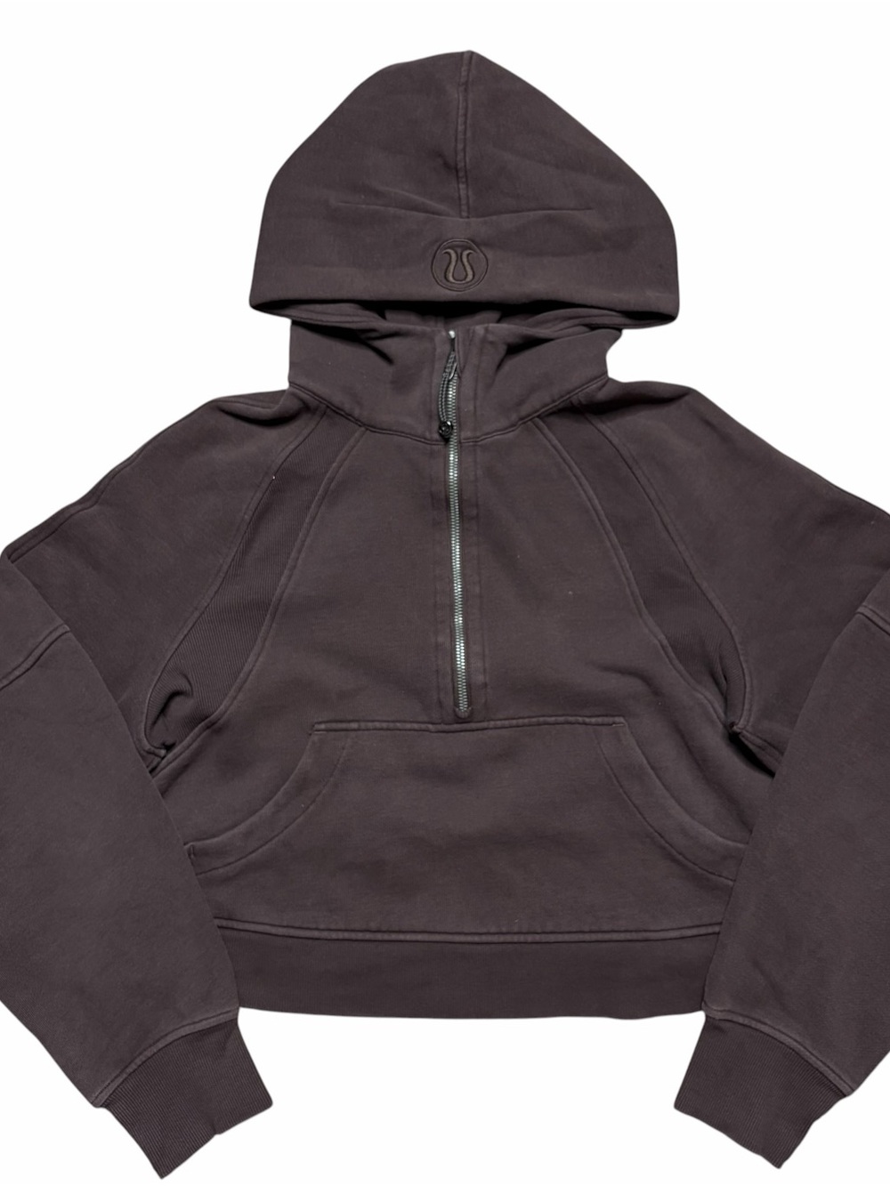 Lululemon Women’s Scuba Oversized Half Zip Hoodie in Espresso Size XS/S
